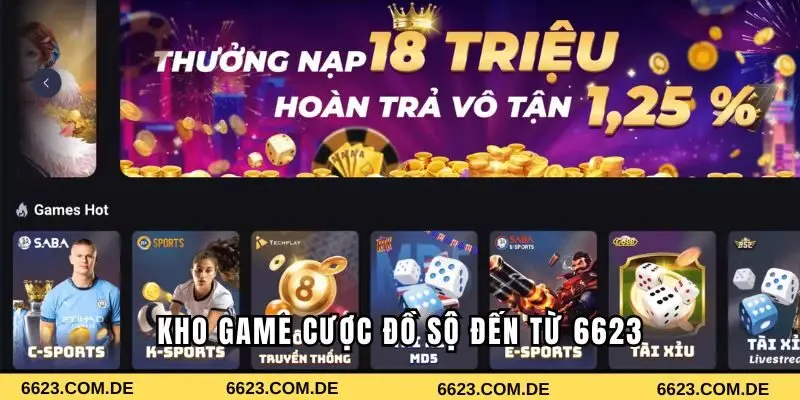 Kho game đồ sộ trong cổng game